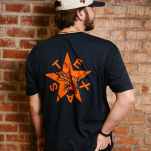 Navy and Orange Texas Star T-Shirt